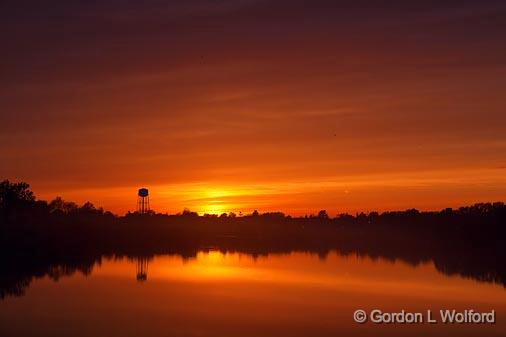 Smiths Falls Sunset_16301.jpg - Sunset over the Rideau Canal Waterway photographed at Smiths Falls, Ontario, Canada.